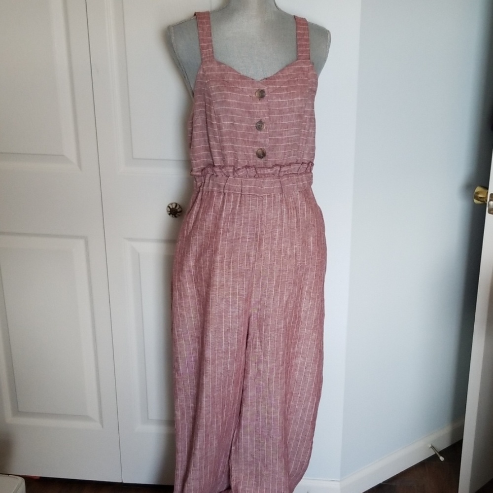 NWT Linen Jumpsuit - Picture 3 of 6